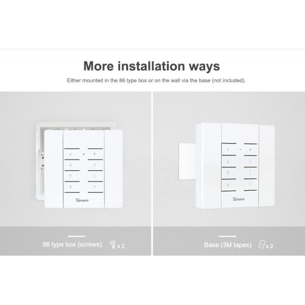 SONOFF βάση για remote controller RM433, λευκή SONOFF βάση για remote controller RM433, λευκή