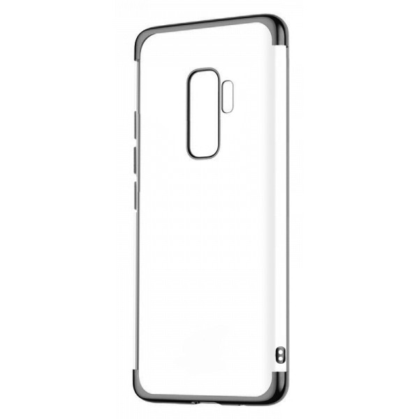 POWERTECH θήκη Clear color MOB-1552, Xiaomi Redmi 9, μαύρη