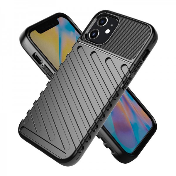 POWERTECH Θήκη Carbon MOB-1558 για iPhone 12 min, μαύρη POWERTECH Θήκη Carbon MOB-1558 για iPhone 12 min, μαύρη
