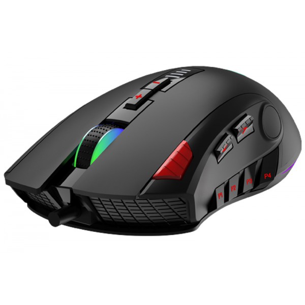 AULA ενσύρματο gaming ποντίκι Fire H512, 5000DPI, 12 πλήκτρα, RGB, μαύρο AULA ενσύρματο gaming ποντίκι Fire H512, 5000DPI, 12 πλήκτρα, RGB, μαύρο