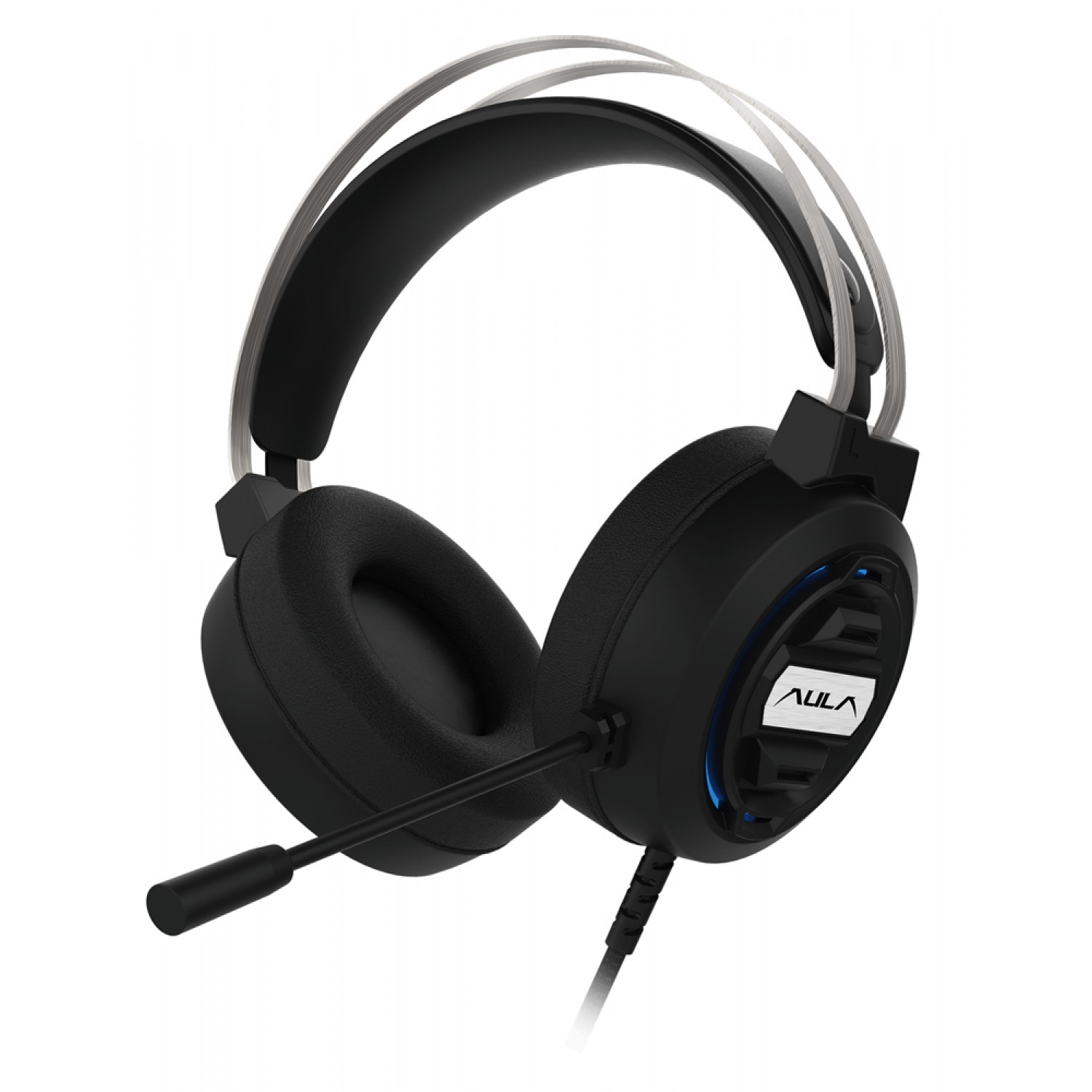 AULA gaming headset Mountain S603, RGB, 2x 3.5mm, 50mm, μαύρο AULA gaming headset Mountain S603, RGB, 2x 3.5mm, 50mm, μαύρο