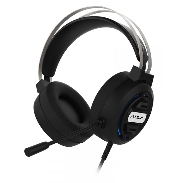 AULA gaming headset Mountain S603, RGB, 2x 3.5mm, 50mm, μαύρο AULA gaming headset Mountain S603, RGB, 2x 3.5mm, 50mm, μαύρο