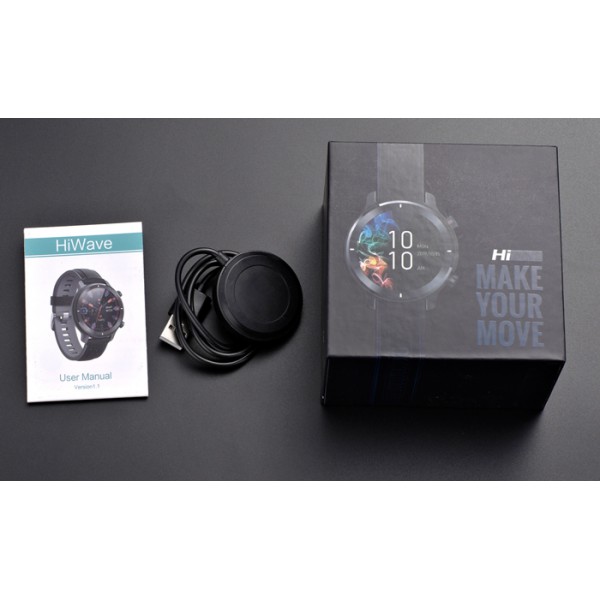 HIFUTURE smartwatch HiWAVE, 1.3", IP68, heart rate monitor, μαύρο