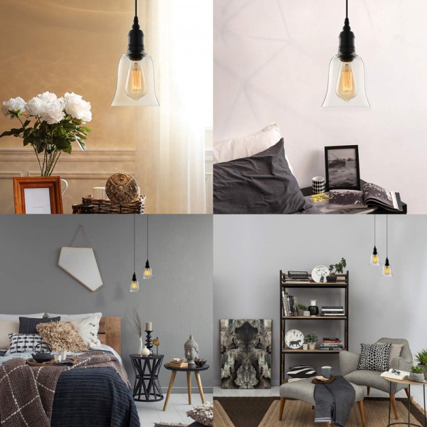 POWERTECH φωτιστικό οροφής HLL-0012, E27, Φ15, γυάλινο, διάφανο POWERTECH φωτιστικό οροφής HLL-0012, E27, Φ15, γυάλινο, διάφανο