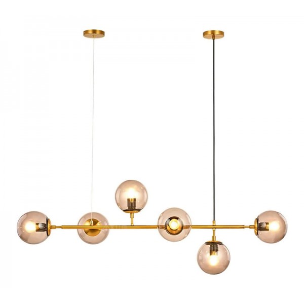 POWERTECH πολύφωτο φωτιστικό οροφής HLL-0024, 6x E27, μεταλλικό, χρυσό POWERTECH πολύφωτο φωτιστικό οροφής HLL-0024, 6x E27, μεταλλικό, χρυσό