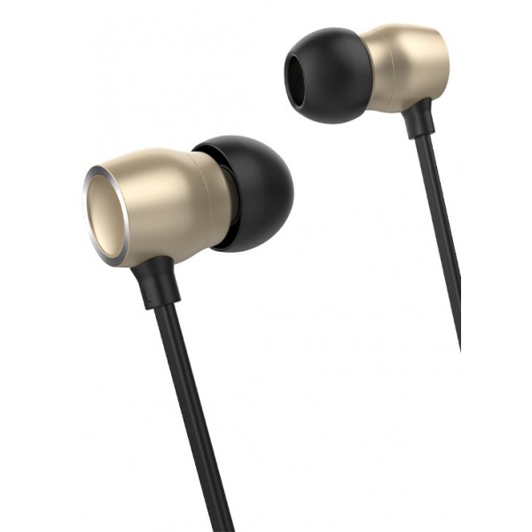 CELEBRAT earphones με μικρόφωνο G10, 10mm, 3.5mm, 1.2m, χρυσά CELEBRAT earphones με μικρόφωνο G10, 10mm, 3.5mm, 1.2m, χρυσά