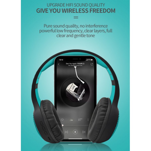 CELEBRAT headphones με μικρόφωνο A23-BL, bluetooth, 40mm, μαύρο-μπλε CELEBRAT headphones με μικρόφωνο A23-BL, bluetooth, 40mm, μαύρο-μπλε