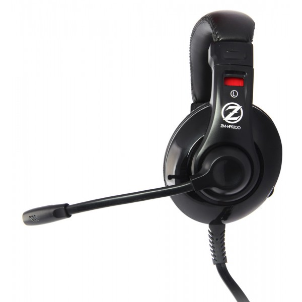 ZALMAN gaming headset ZM-HPS200, 3.5mm, 40mm, μαύρο ZALMAN gaming headset ZM-HPS200, 3.5mm, 40mm, μαύρο