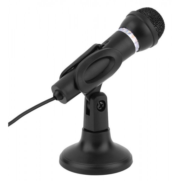 POWERTECH μικρόφωνο PT-859, με βάση, δυναμικό, 3.5mm, μαύρο POWERTECH μικρόφωνο PT-859, με βάση, δυναμικό, 3.5mm, μαύρο