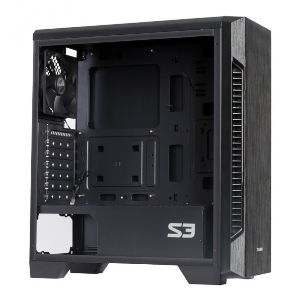 ZALMAN PC case S3 TG, mid tower, 424x196x462mm, 3x fan, διάφανο πλαϊνό ZALMAN PC case S3 TG, mid tower, 424x196x462mm, 3x fan, διάφανο πλαϊνό