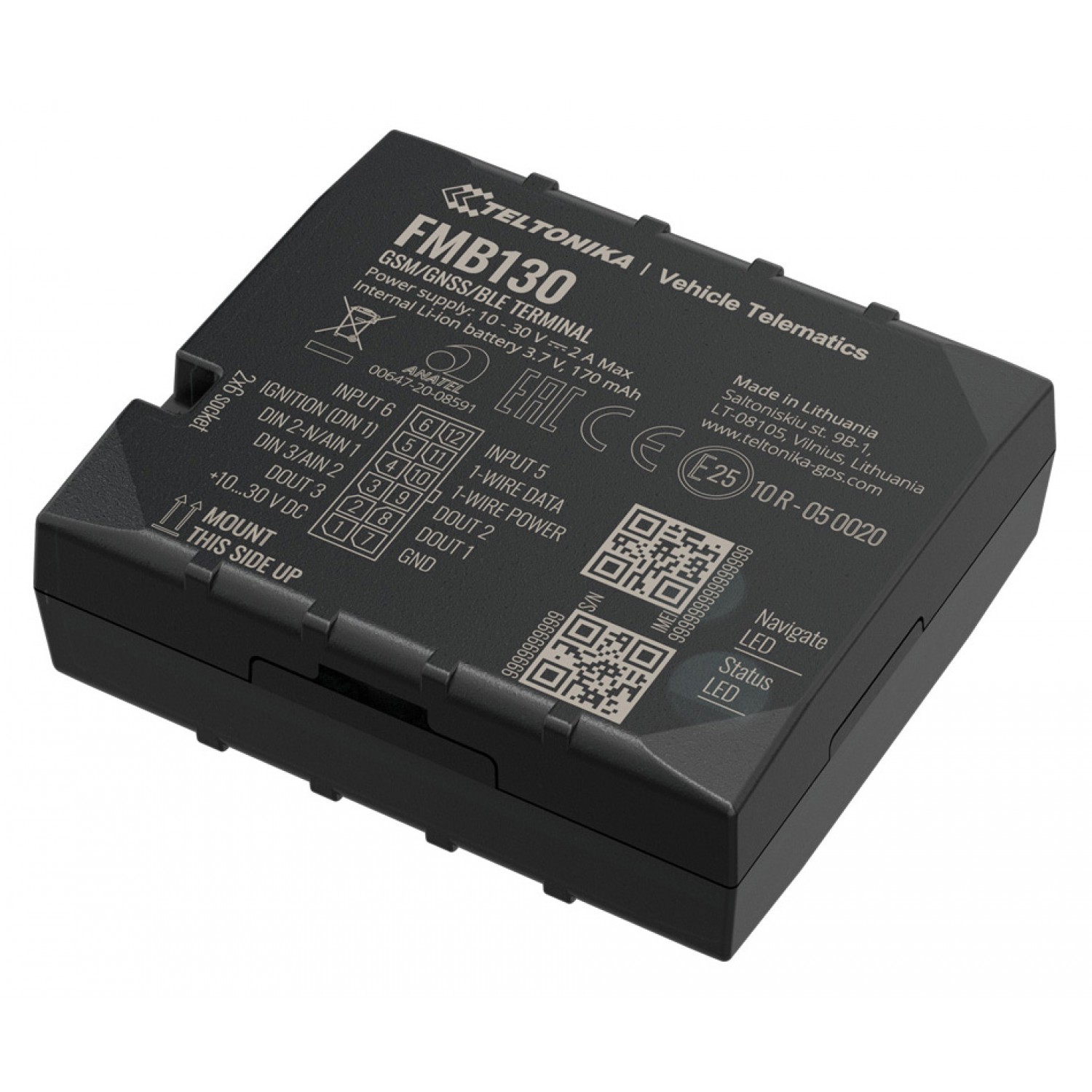 TELTONIKA GPS Tracker αυτοκινήτου FMB130, GSM/GPRS/GNSS, Bluetooth TELTONIKA GPS Tracker αυτοκινήτου FMB130, GSM/GPRS/GNSS, Bluetooth