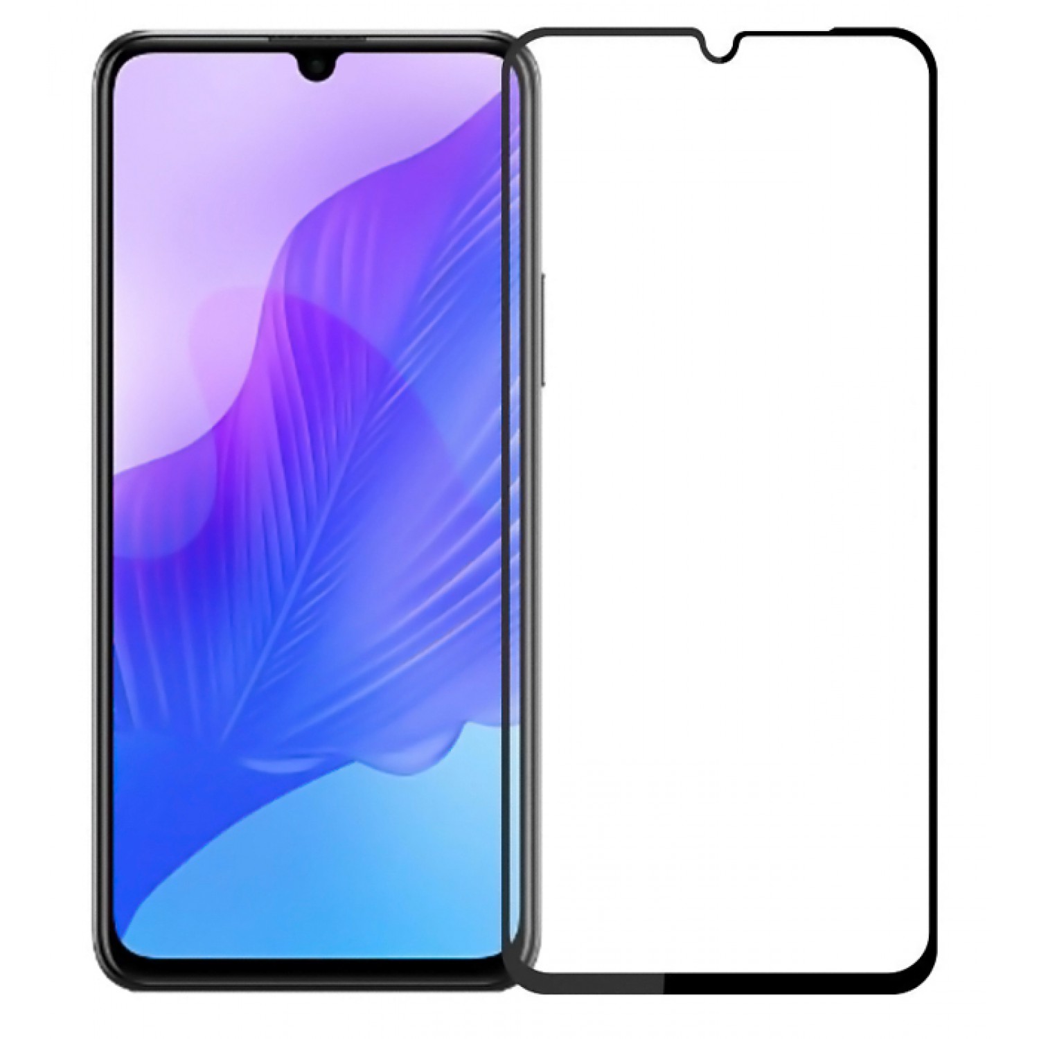 POWERTECH Tempered Glass 5D, full glue, Huawei Enjoy 20 Pro 2020, μαύρο POWERTECH Tempered Glass 5D, full glue, Huawei Enjoy 20 Pro 2020, μαύρο