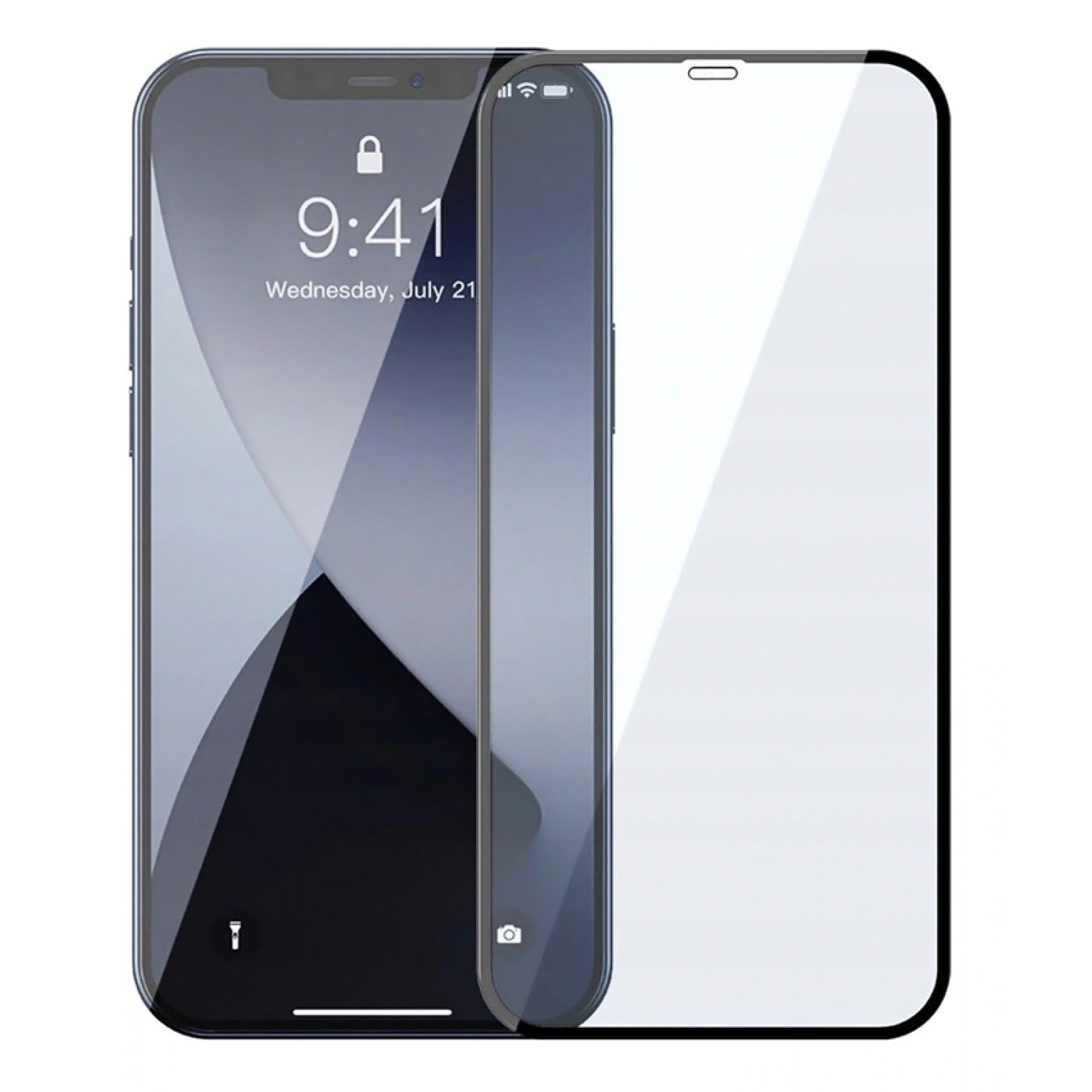 POWERTECH Tempered Glass 5D, full glue, iPhone 12 Pro Max, μαύρο POWERTECH Tempered Glass 5D, full glue, iPhone 12 Pro Max, μαύρο