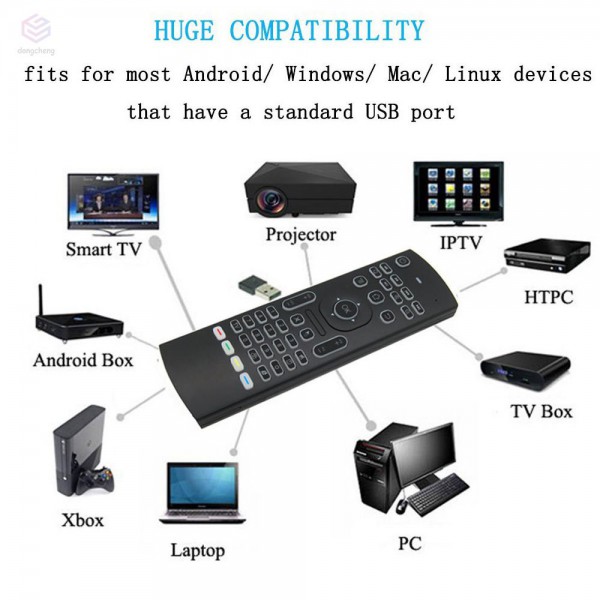 Air mouse XYX-1000, motion sensing, back light, μαύρο Air mouse XYX-1000, motion sensing, back light, μαύρο