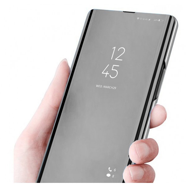 POWERTECH θήκη Clear view MOB-1577, Samsung Note 20 Ultra, μαύρη