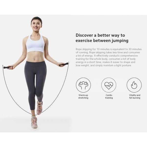 YUNMAI σχοινάκι γυμναστικής YMHR-P701 με επιπρόσθετο βάρος, μαύρο YUNMAI σχοινάκι γυμναστικής YMHR-P701 με επιπρόσθετο βάρος, μαύρο