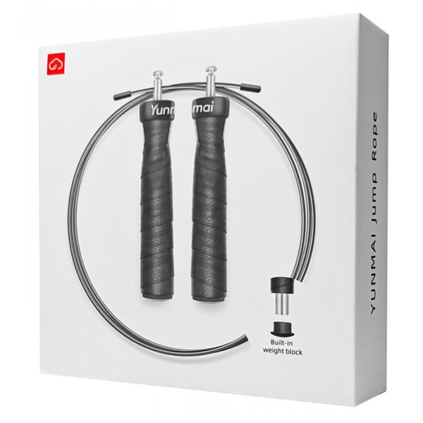 YUNMAI σχοινάκι γυμναστικής YMHR-P701 με επιπρόσθετο βάρος, μαύρο YUNMAI σχοινάκι γυμναστικής YMHR-P701 με επιπρόσθετο βάρος, μαύρο