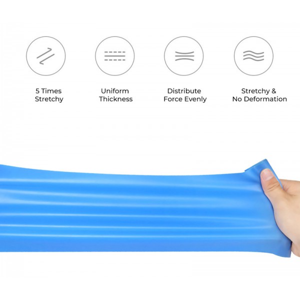 YUNMAI λάστιχο αντίστασης YMTB-T401 1500x150x0.45mm, μπλε YUNMAI λάστιχο αντίστασης YMTB-T401 1500x150x0.45mm, μπλε
