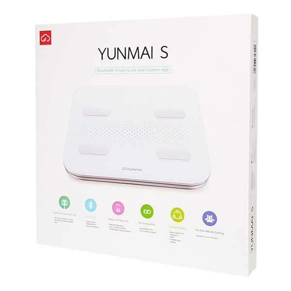 YUNMAI smart ζυγαριά S M1805, 5-180kg, λευκή
