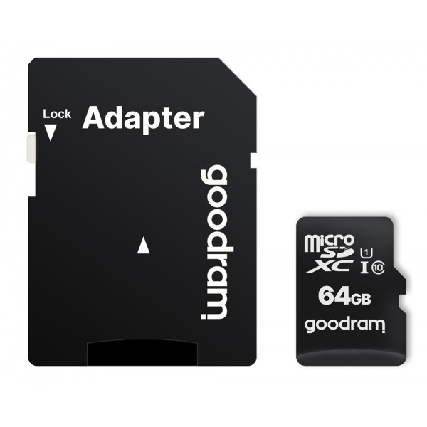 GOODRAM κάρτα μνήμης M1AA microSDΧC UHS-1, 64GB, Class 10