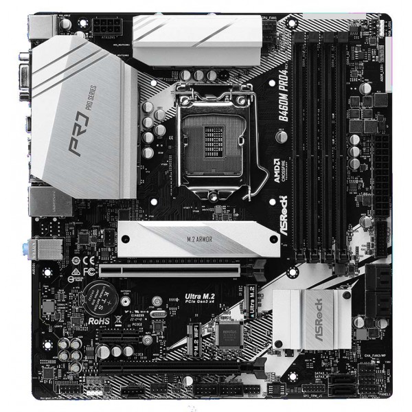 ASROCK μητρική B460M PRO4, 4x DDR4, s1200, USB 3.2, mATX ASROCK μητρική B460M PRO4, 4x DDR4, s1200, USB 3.2, mATX