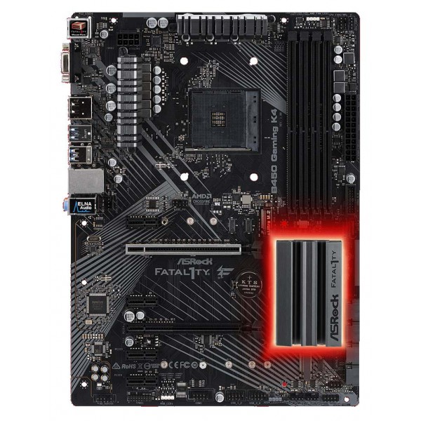 ASROCK μητρική Fatal1ty B450 Gaming K4, 4x DDR4, AM4, USB 3.1, ATX ASROCK μητρική Fatal1ty B450 Gaming K4, 4x DDR4, AM4, USB 3.1, ATX