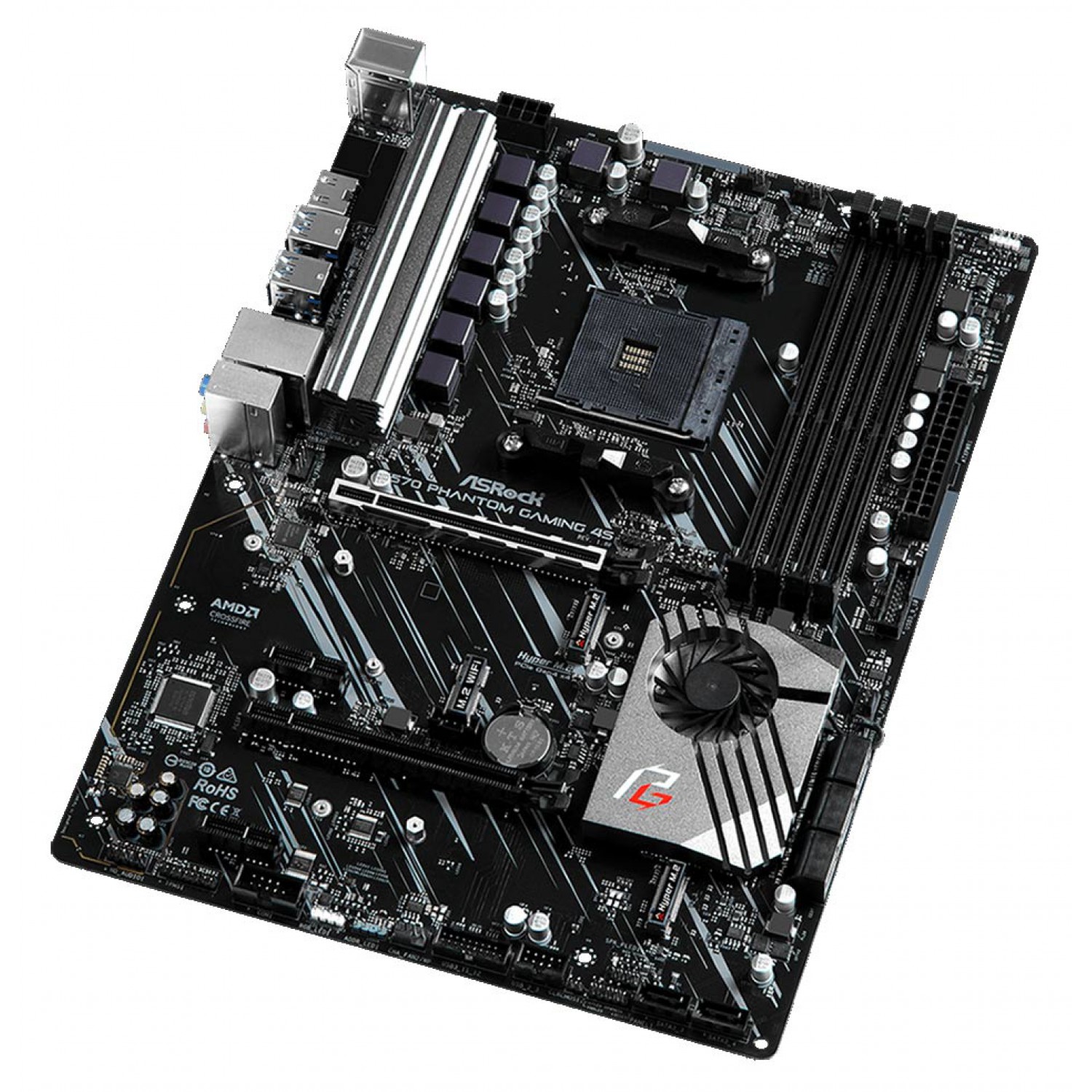 ASROCK Μητρική X570 Phantom Gaming 4S, 4x DDR4, AM4, USB 3.2, ATX ASROCK Μητρική X570 Phantom Gaming 4S, 4x DDR4, AM4, USB 3.2, ATX