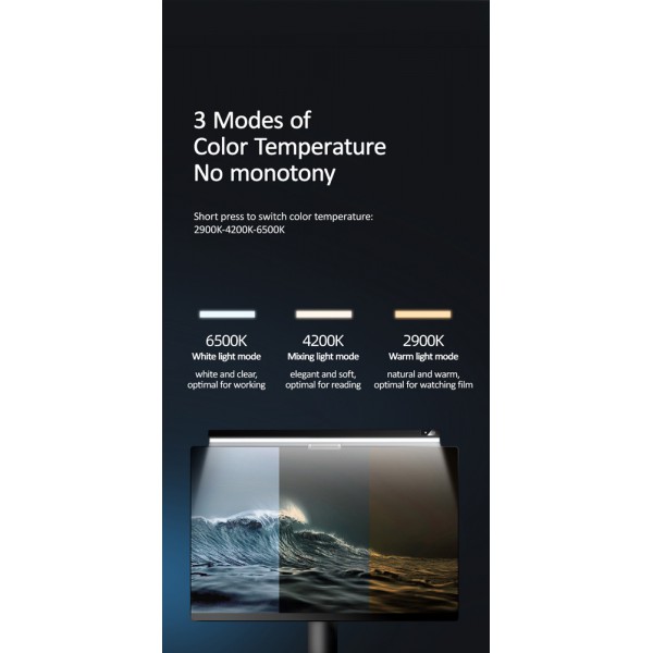 USAMS φωτιστικό οθόνης LED US-ZB179, Usual Series, 5W, μαύρο