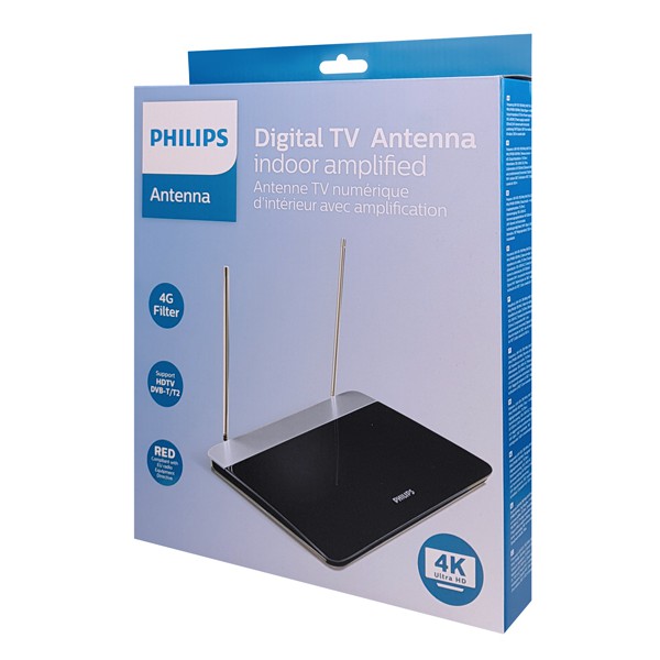 PHILIPS ψηφιακή κεραία τηλεόρασης SDV6227/12, HDTV DVB-T/T2, 47dB, 4K PHILIPS ψηφιακή κεραία τηλεόρασης SDV6227/12, HDTV DVB-T/T2, 47dB, 4K