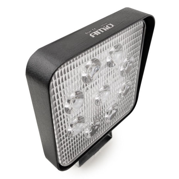 AMIO LED προβολέας οχημάτων AWL07 02421, 9x LED, 10.5 x 10.5cm, μαύρος
