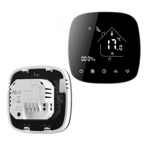 Smart θερμοστάτης αερίου BHT-001-GCLW, WiFi, μαύρος Smart θερμοστάτης αερίου BHT-001-GCLW, WiFi, μαύρος