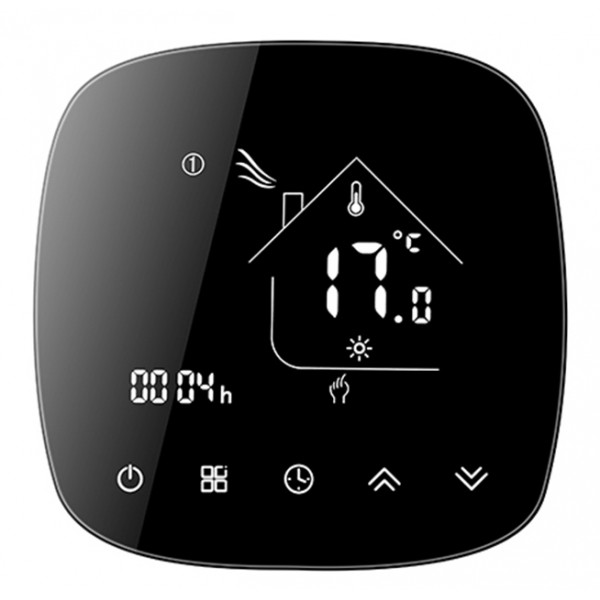 Smart θερμοστάτης αερίου BHT-001-GCLW, WiFi, μαύρος Smart θερμοστάτης αερίου BHT-001-GCLW, WiFi, μαύρος