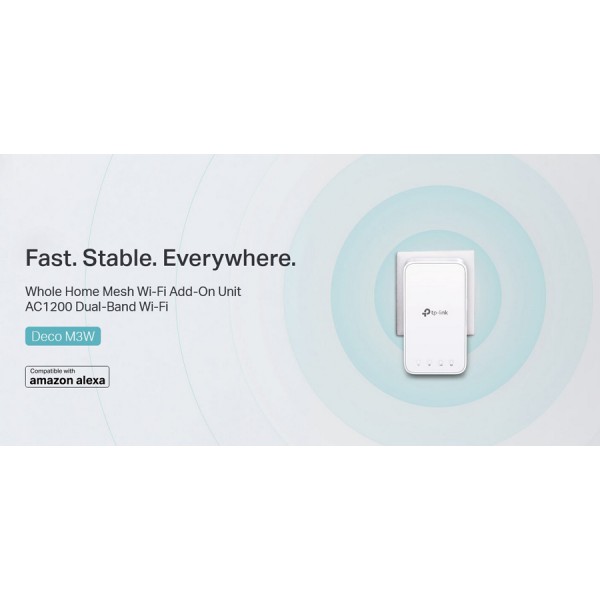 TP-LINK Home Mesh Wi-Fi Add-On Unit Deco M3W, AC1200, Ver. 2.0 TP-LINK Home Mesh Wi-Fi Add-On Unit Deco M3W, AC1200, Ver. 2.0