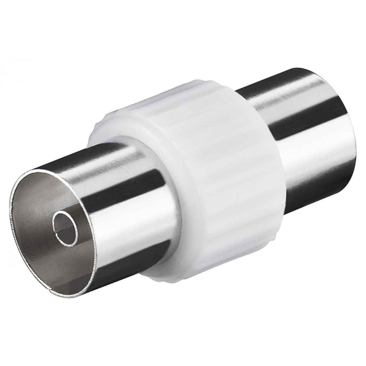 GOOBAY αντάπτορας καλωδίου coaxial 11536, θηλυκό, λευκό, 10τμχ