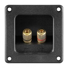GOOBAY τερματικό ηχείου 6mm ή banana plug 4mm 11698, τετράγωνο, μαύρο