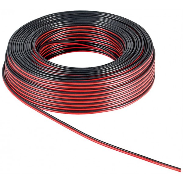 GOOBAY καλώδιο ήχου 2x 0.5 mm² 15090, CU, 25m, μαύρο & κόκκινο GOOBAY καλώδιο ήχου 2x 0.5 mm² 15090, CU, 25m, μαύρο & κόκκινο
