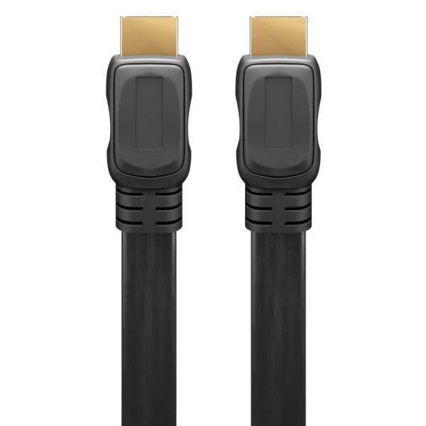 GOOBAY καλώδιο HDMI με Ethernet 31926, flat, 4K 3D, 30AWG, 1.5m