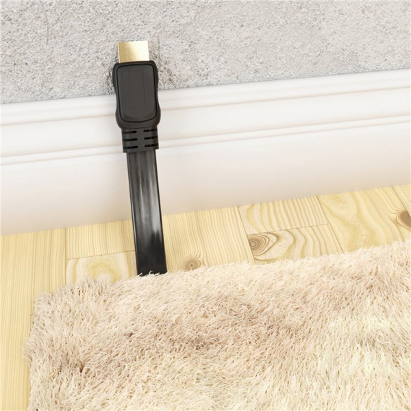GOOBAY καλώδιο HDMI με Ethernet 31928 flat, 4K 3D, 10.2Gbit/s, 3m, μαύρο GOOBAY καλώδιο HDMI με Ethernet 31928 flat, 4K 3D, 10.2Gbit/s, 3m, μαύρο