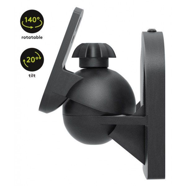 GOOBAY επιτοίχια βάση ηχείων 49393, έως 3.5kg, μαύρο GOOBAY επιτοίχια βάση ηχείων 49393, έως 3.5kg, μαύρο