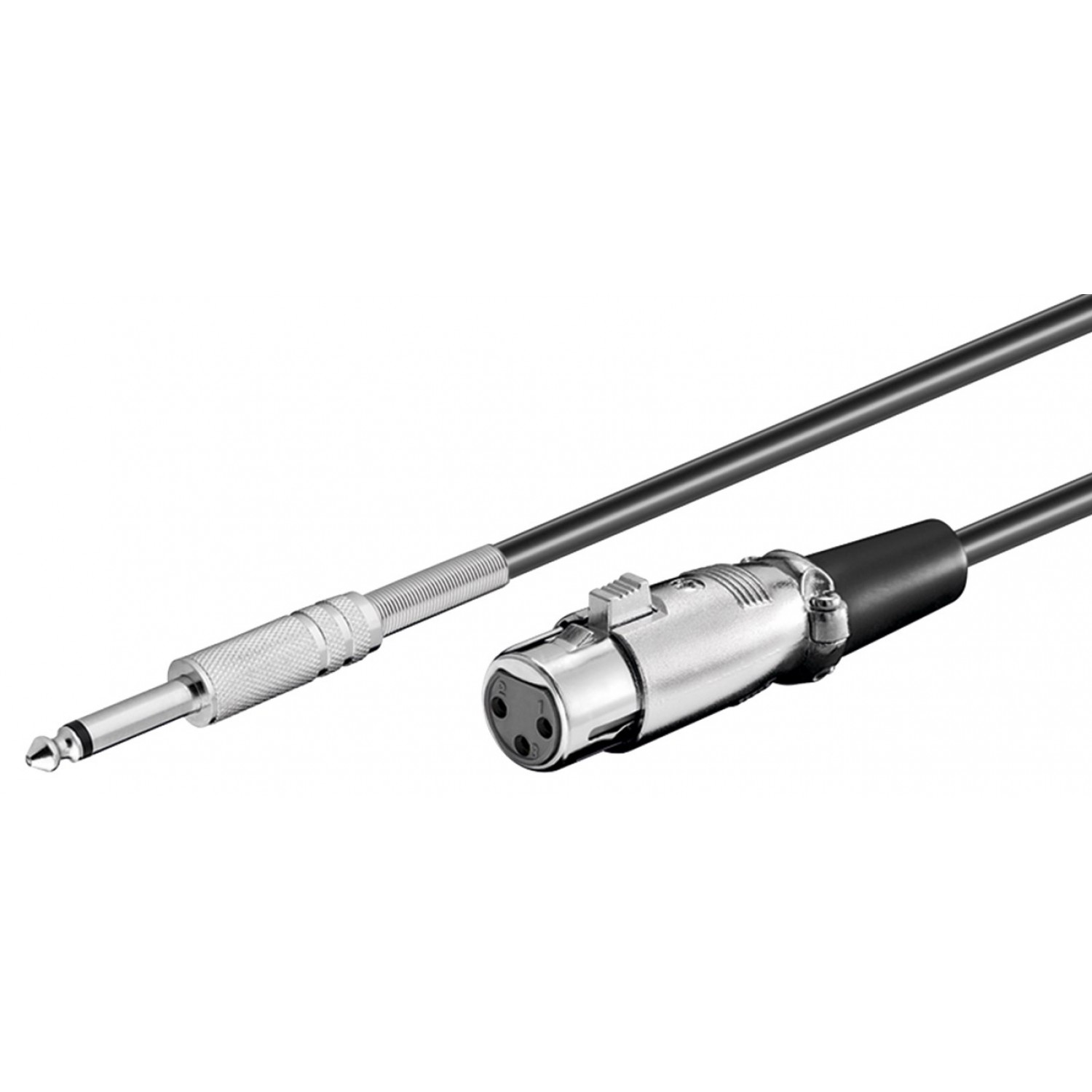 GOOBAY καλώδιο XLR θηλυκό σε 6.3mm αρσενικό 50710, 2-pin mono, 6m, μαύρο GOOBAY καλώδιο XLR θηλυκό σε 6.3mm αρσενικό 50710, 2-pin mono, 6m, μαύρο