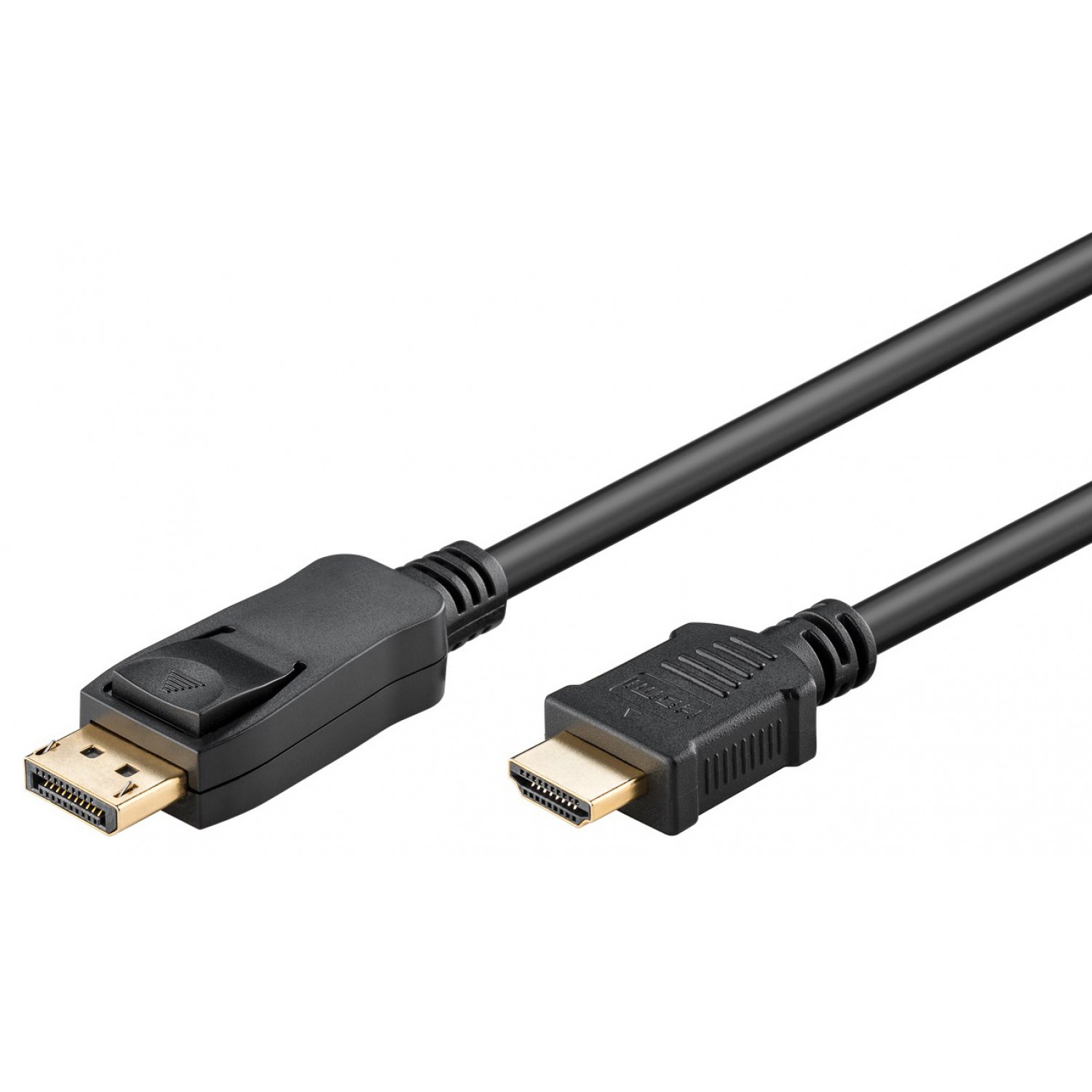 GOOBAY καλώδιο DisplayPort σε HDMI 51959, gold-plated, 4K, 5m, μαύρο