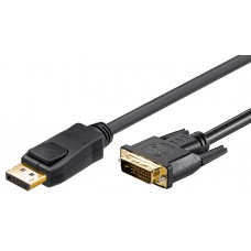 GOOBAY καλώδιο DisplayPort σε DVI-D Dual-Link 51961, 2m, μαύρο