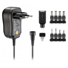 GOOBAY επιτοίχιος φορτιστής 53996, 3V-12V, 12W-1A, 8 tips