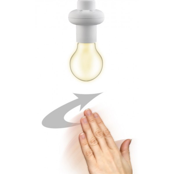 GOOBAY αντάπτορας λάμπας Ε27 55501, με αισθητήρα κίνησης & φωτός, λευκός