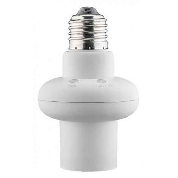 GOOBAY αντάπτορας λάμπας Ε27 55501, με αισθητήρα κίνησης & φωτός, λευκός