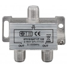 GOOBAY CATV splitter 67019, 2-way, 5 MHz - 1000 MHz, 3.7 dB