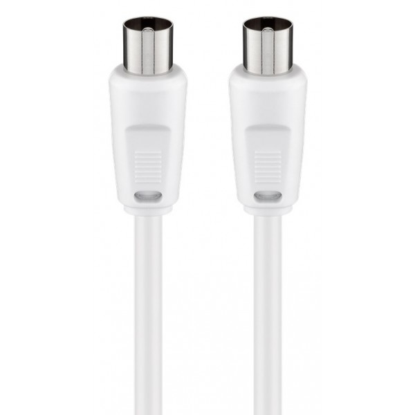 GOOBAY καλώδιο κεραίας αρσενικό 68145, <70dB, CCS, 1.5m, λευκό GOOBAY καλώδιο κεραίας αρσενικό 68145, <70dB, CCS, 1.5m, λευκό