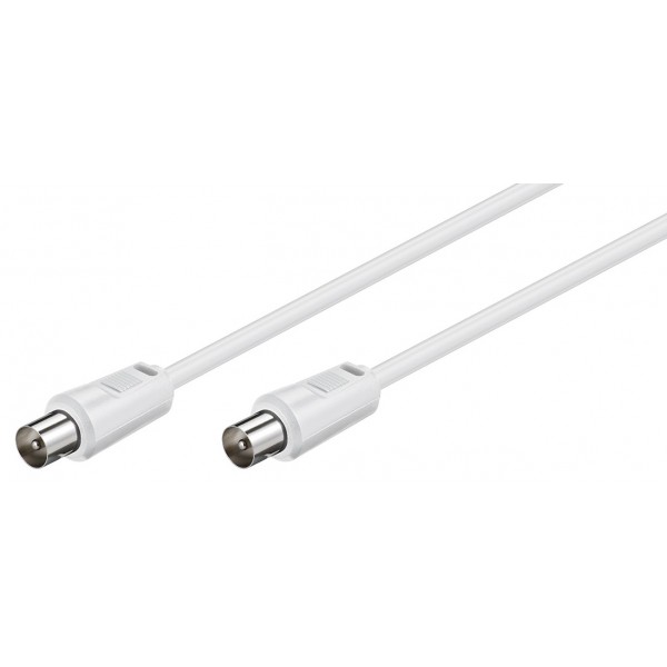 GOOBAY καλώδιο κεραίας αρσενικό 68149, <70dB, CCS, 5m, λευκό GOOBAY καλώδιο κεραίας αρσενικό 68149, <70dB, CCS, 5m, λευκό