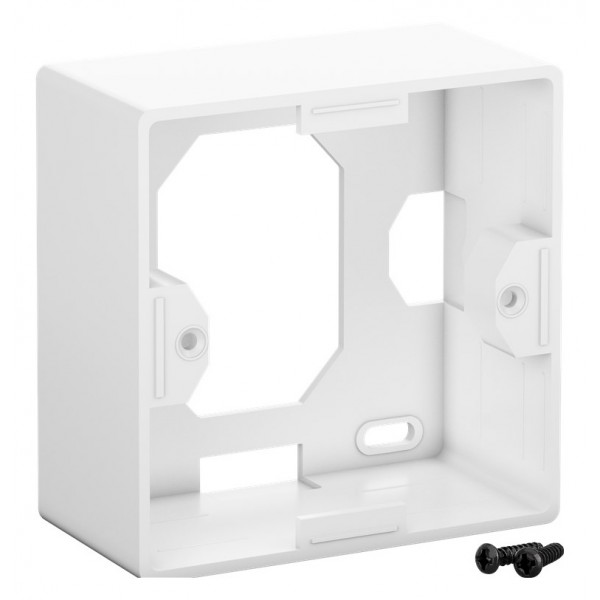 GOOBAY επιτοίχια πρίζα CAT 6a 68572, 2x RJ45, 80x80mm, λευκή GOOBAY επιτοίχια πρίζα CAT 6a 68572, 2x RJ45, 80x80mm, λευκή