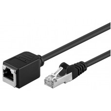 GOOBAY καλώδιο προέκτασης F/UTP CAT5e 73390, copper, AWG 26, 15m, μαύρο